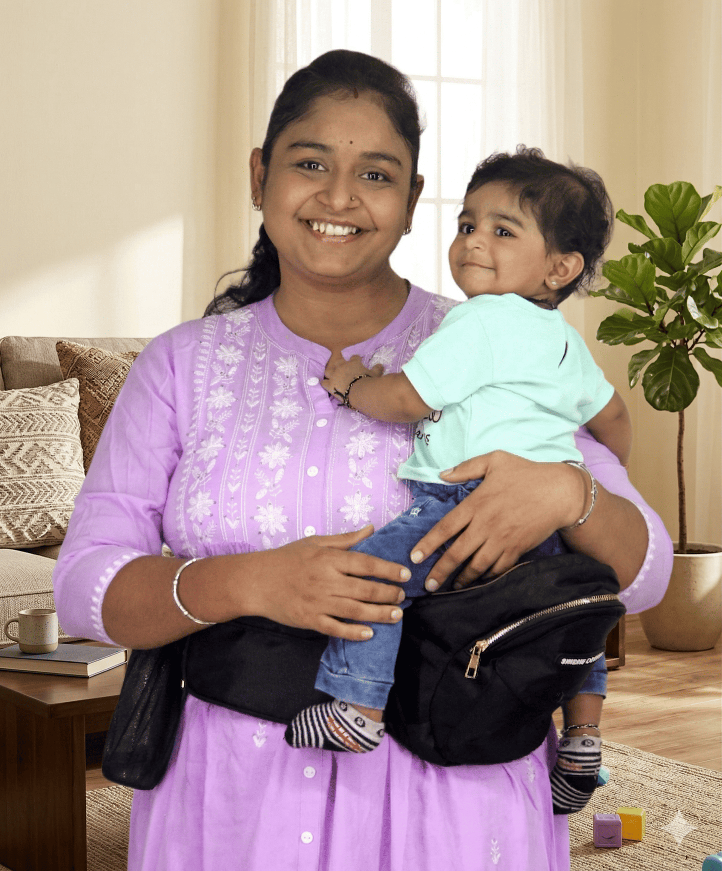 Black shishu carrier